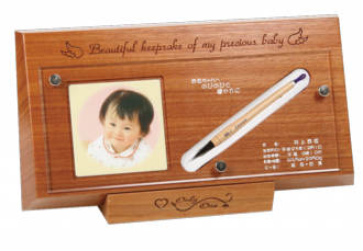 赤ちゃんの筆：クリスタルメモリー ウッド